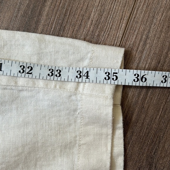 JJILL love linen Wide Leg linen beige pull on pants LARGE NWT - Picture 6 of 8